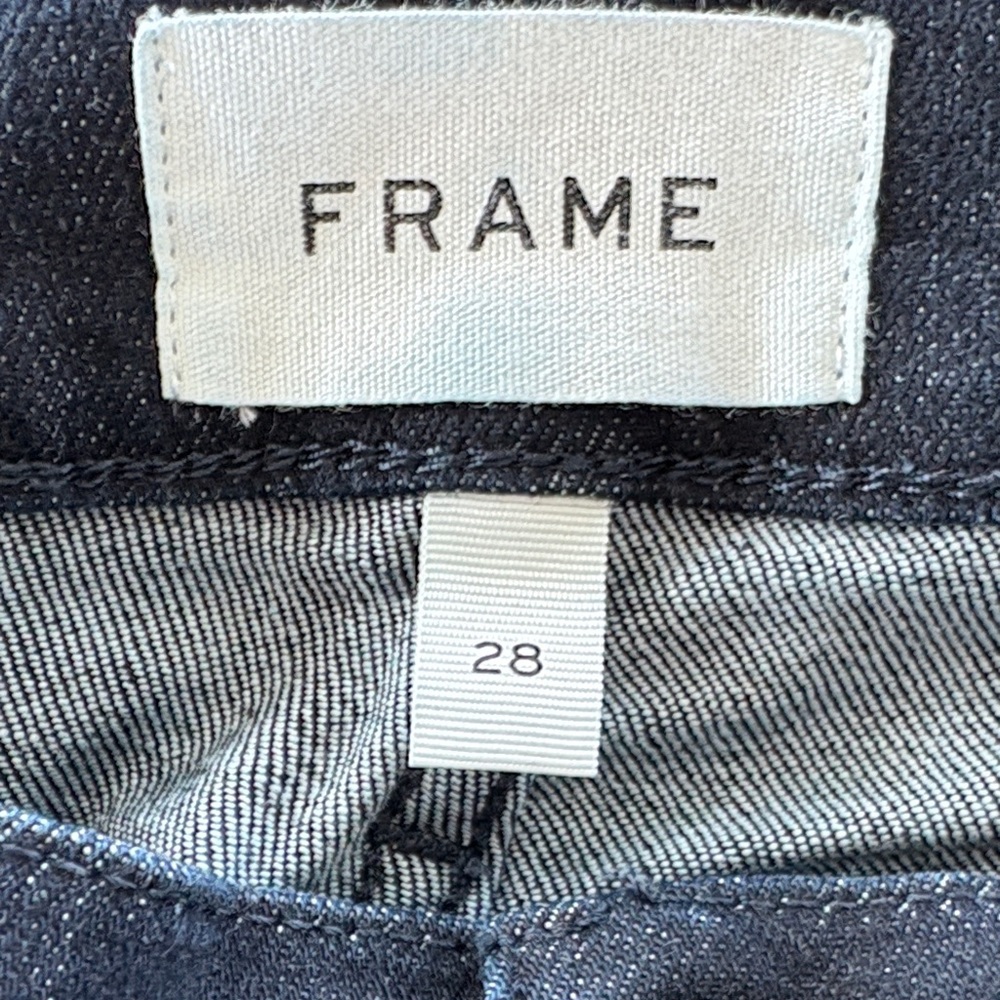 Frame Denim Dark Blue Ankle Jeans - Picture 3 of 9
